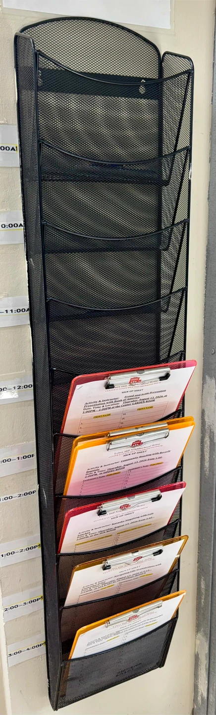 Metal Mesh  Wall File - Magazine Organizer