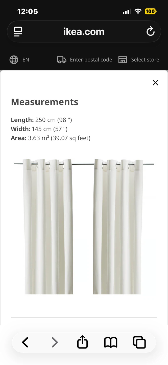 IKEA MERETE  NEW Curtains - 4 Panels - White / 2 Packages - photo 3