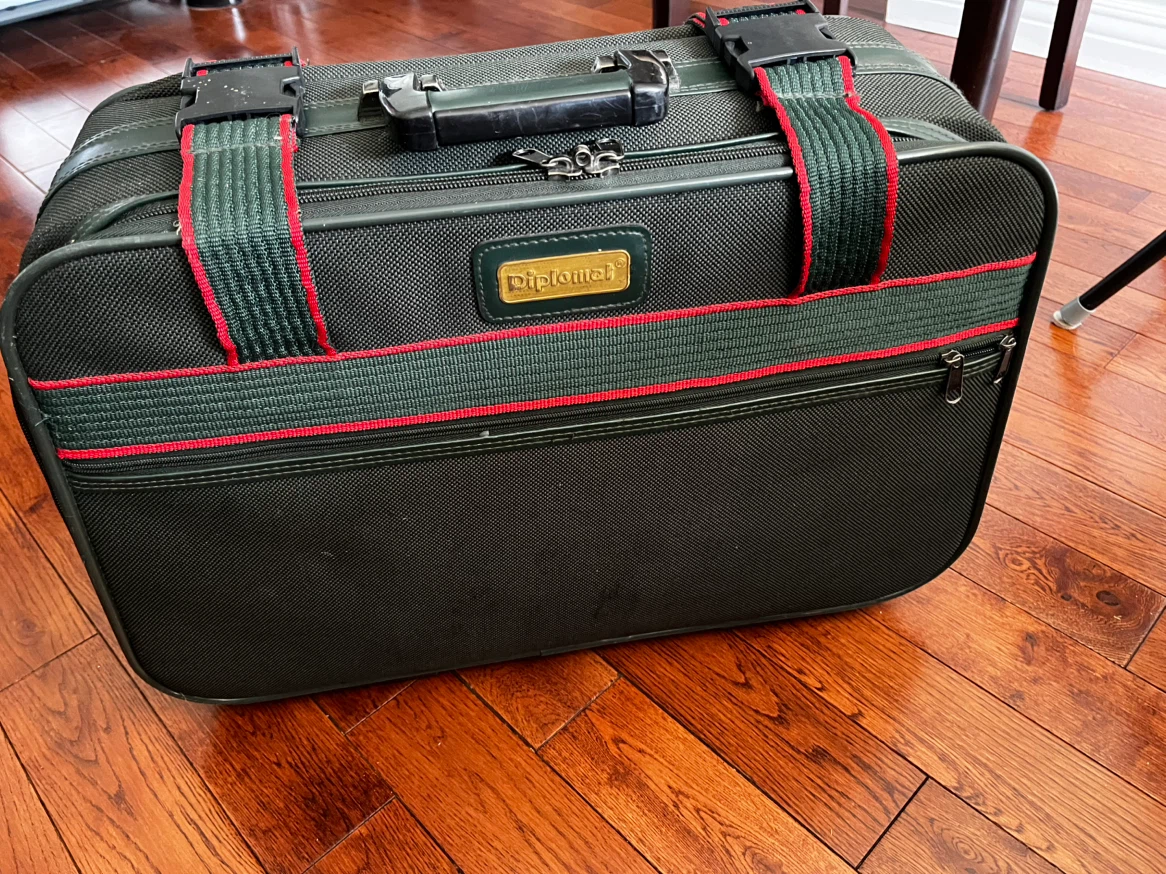 Diplomat Green Carry on luggage