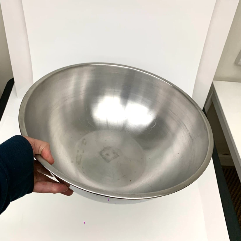 Extra Large Stainless Steel Mixing Bowl 14in Kitchen Baking Prep - photo 4