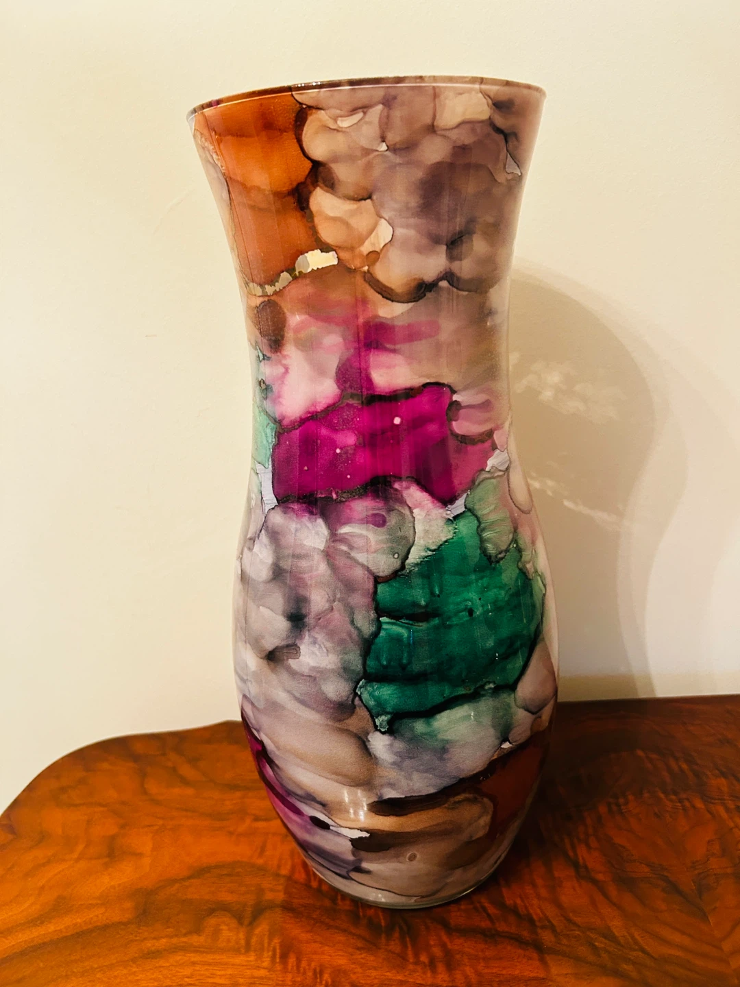 16” stained Glass Vase