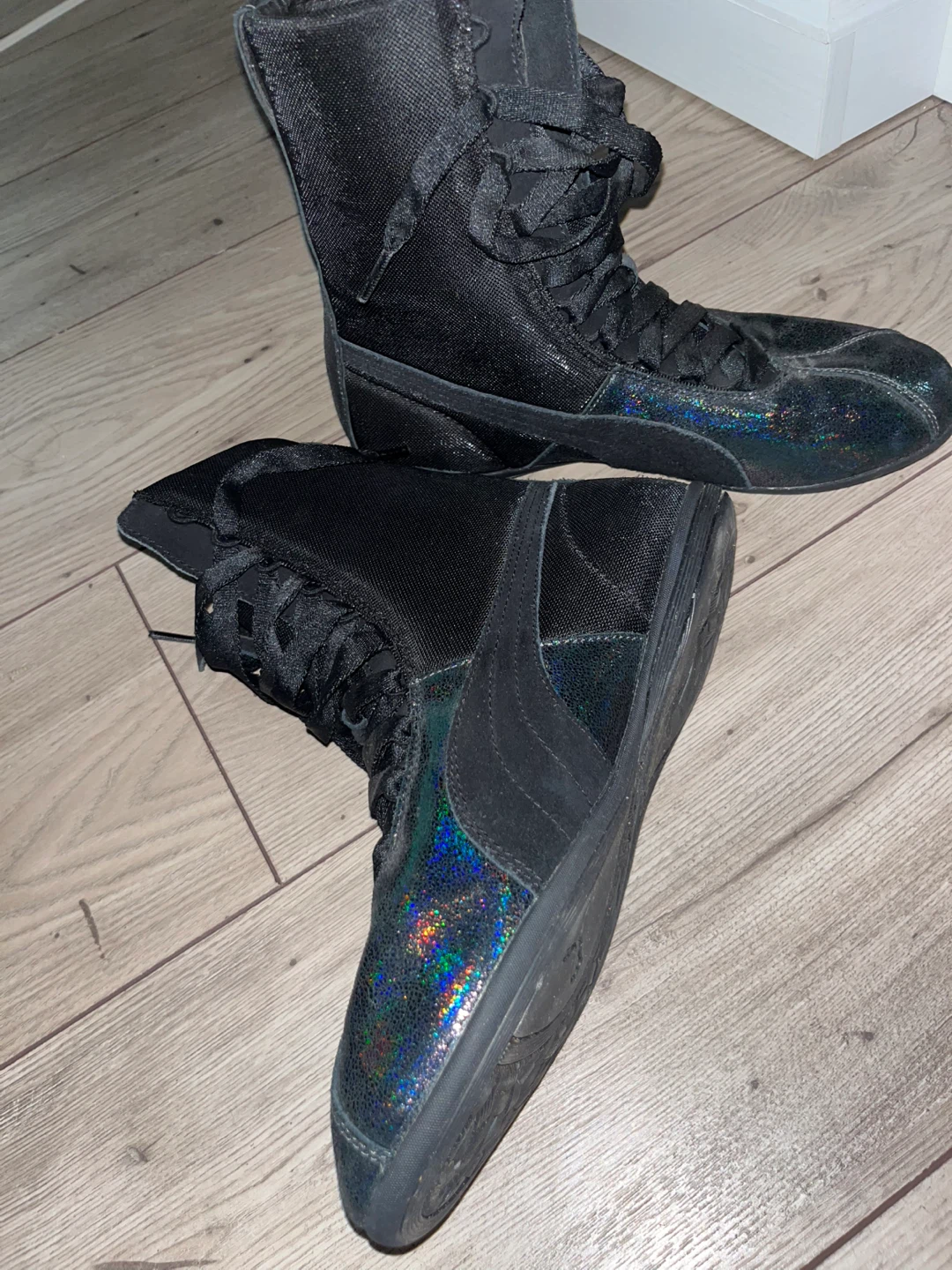 Puma Black High-Top Boxing Shoes - photo 2