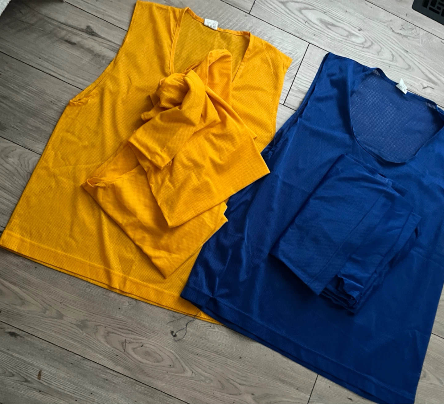 Yellow and Blue Mesh Pinnies (Size L & XL) - photo 2