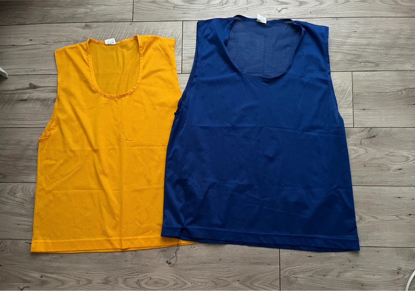 Yellow and Blue Mesh Pinnies (Size L & XL)