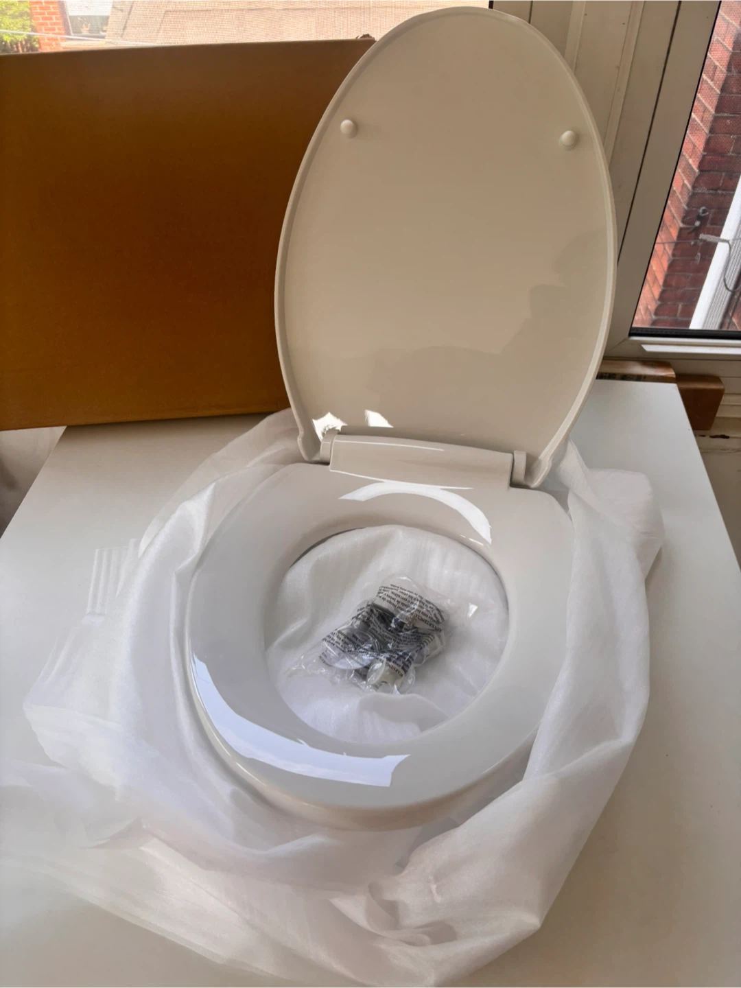 White Toilet Seat