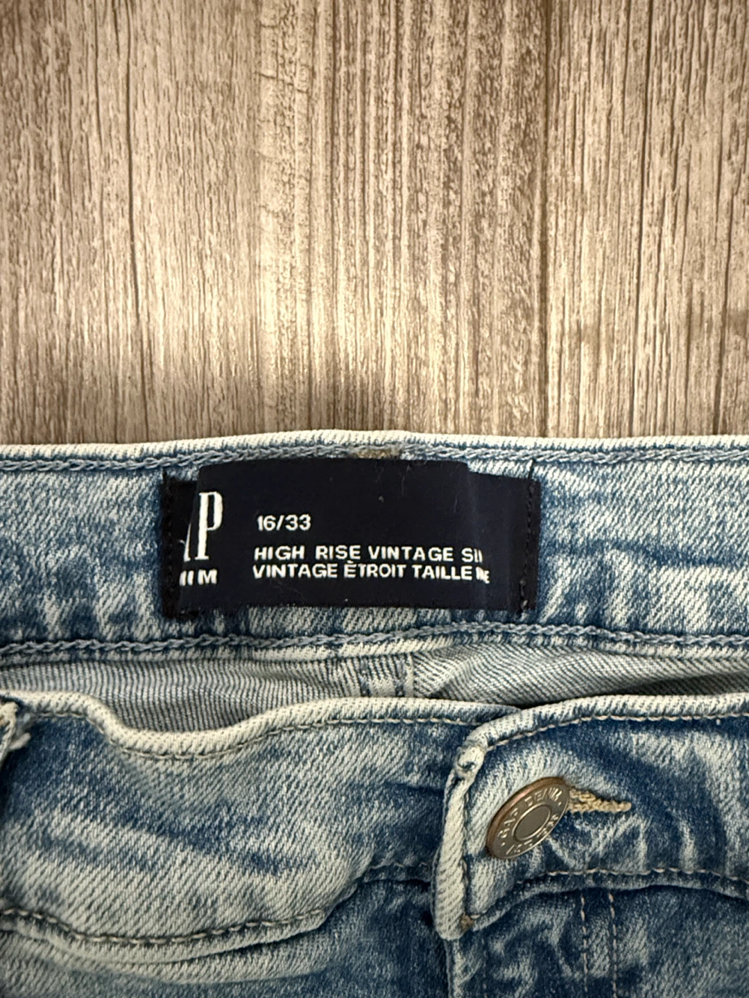 GAP High Rise Vintage Slim Jeans - photo 2