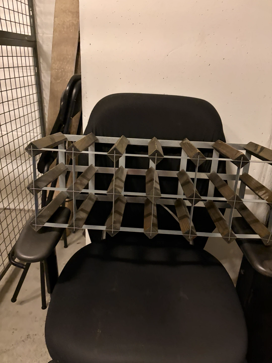 Wooden and Metal Wine Rack - photo 3