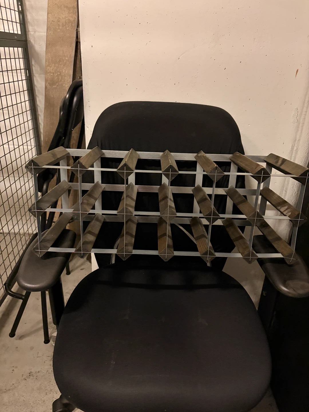 Wooden and Metal Wine Rack - photo 4