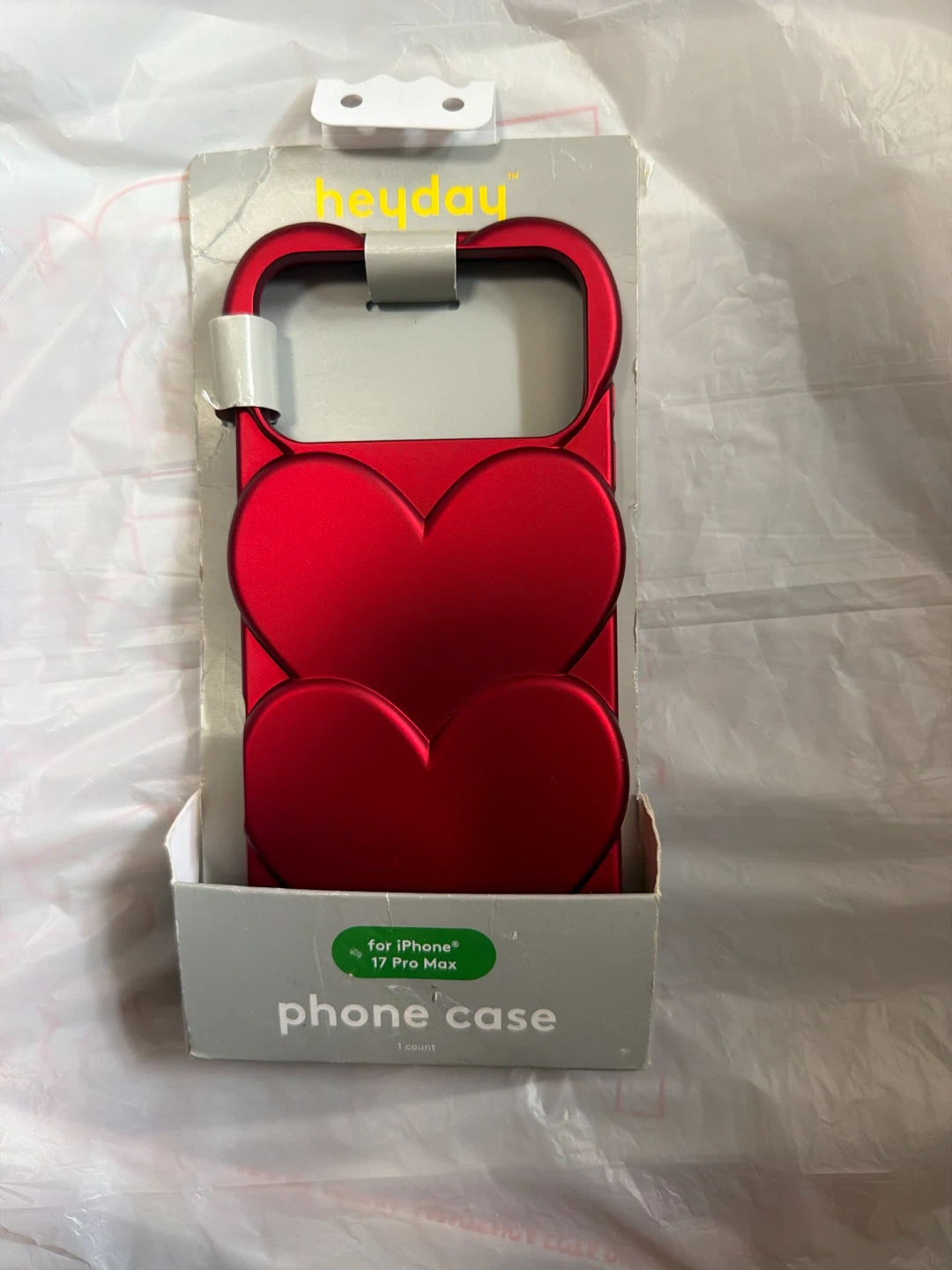 Heyday Red Heart Phone Case for iPhone 13 Pro Max