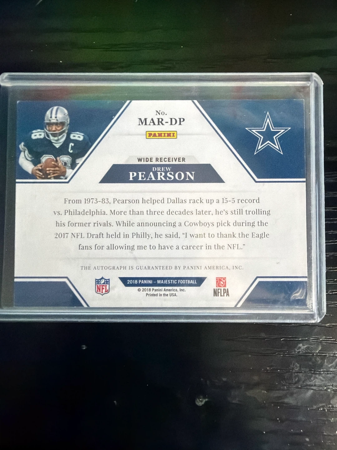 Drew Pearson Autographed 47/49 Dallas Cowboys - photo 2