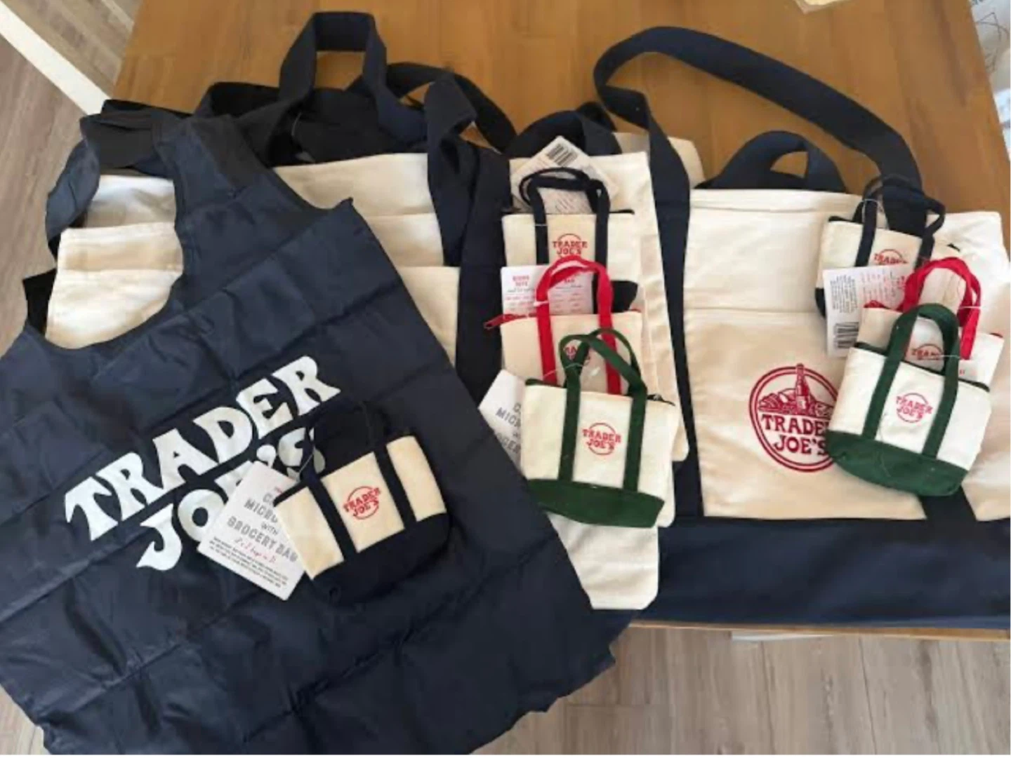 Trader Joe’s - Big Tote, Mini Tote & Micro Tote with Grocery Bag - photo 3