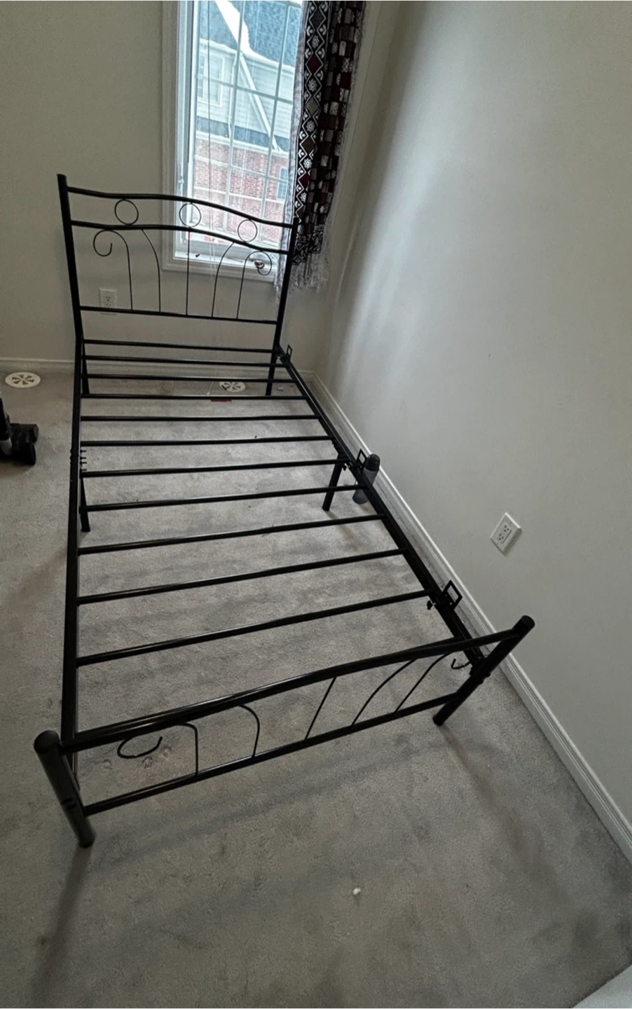 Black Metal Bed Frame - photo 3