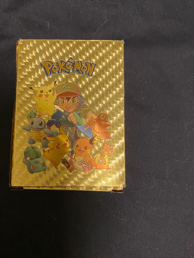 Collection of Gold Pokemon Cards