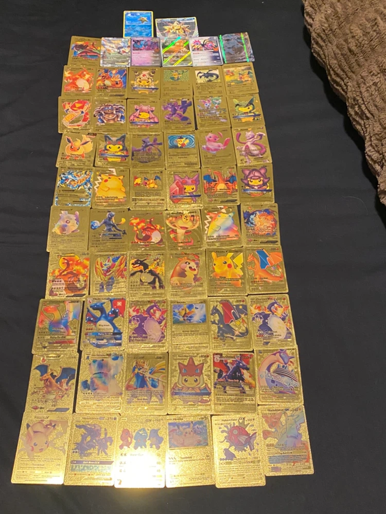 Collection of Gold Pokemon Cards - photo 2