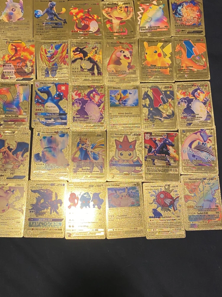 Collection of Gold Pokemon Cards - photo 3