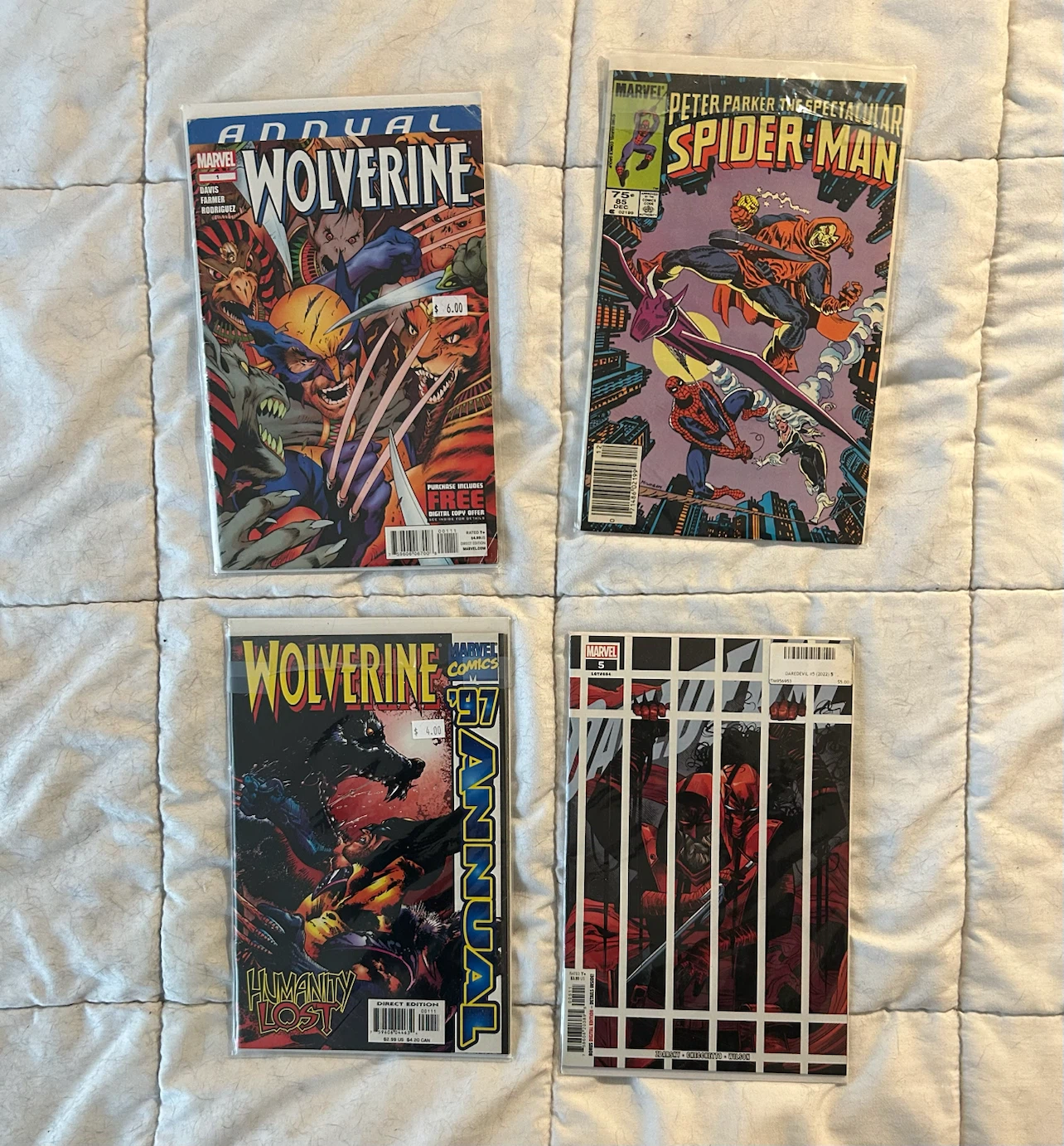 Marvel Comics: Wolverine Annual, Spider-Man, Daredevil