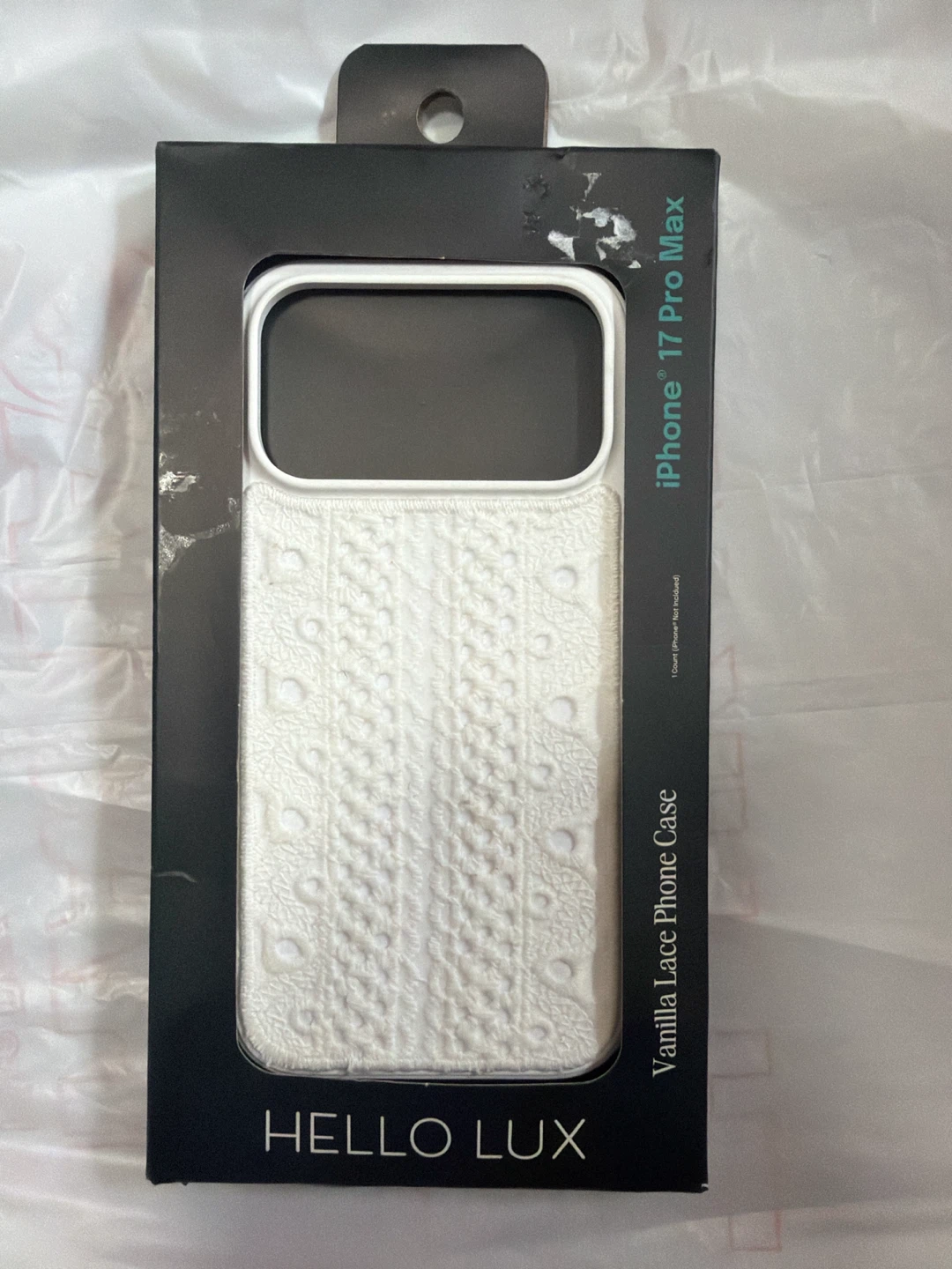 Hello Lux Vanilla Lace iPhone 17 Pro Max Phone Case