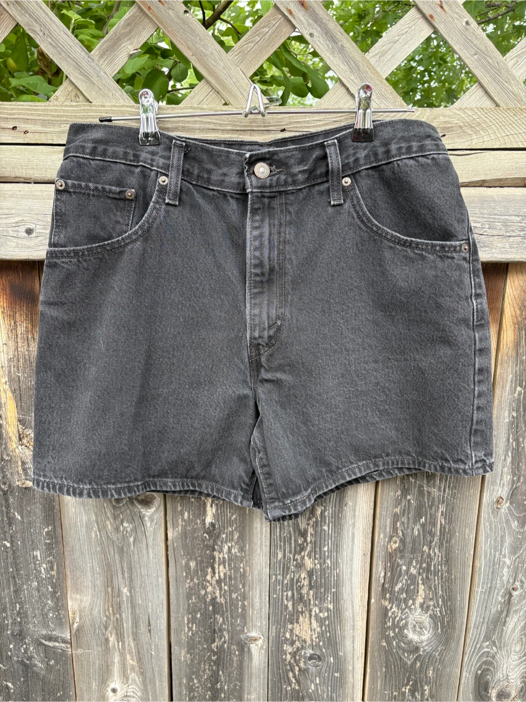 Levi's Black Denim Shorts Size 31