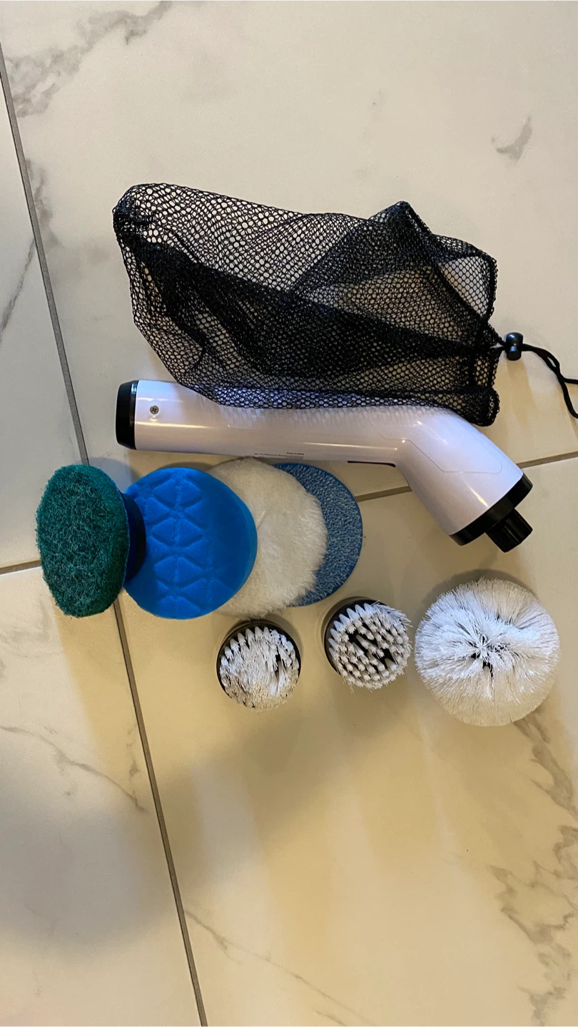 Hand held rechargeable scrubber