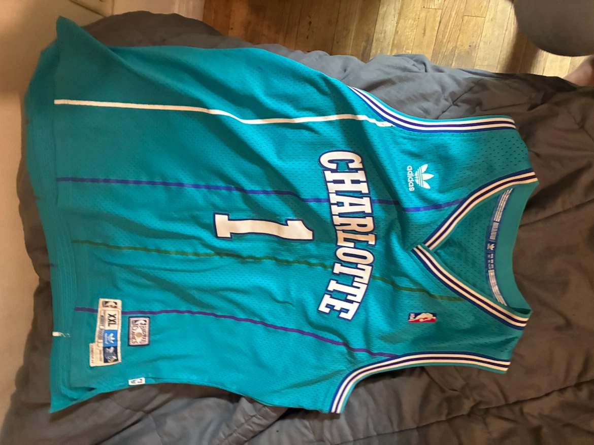 Adidas Charlotte Hornets Muggsy Bogues Jersey