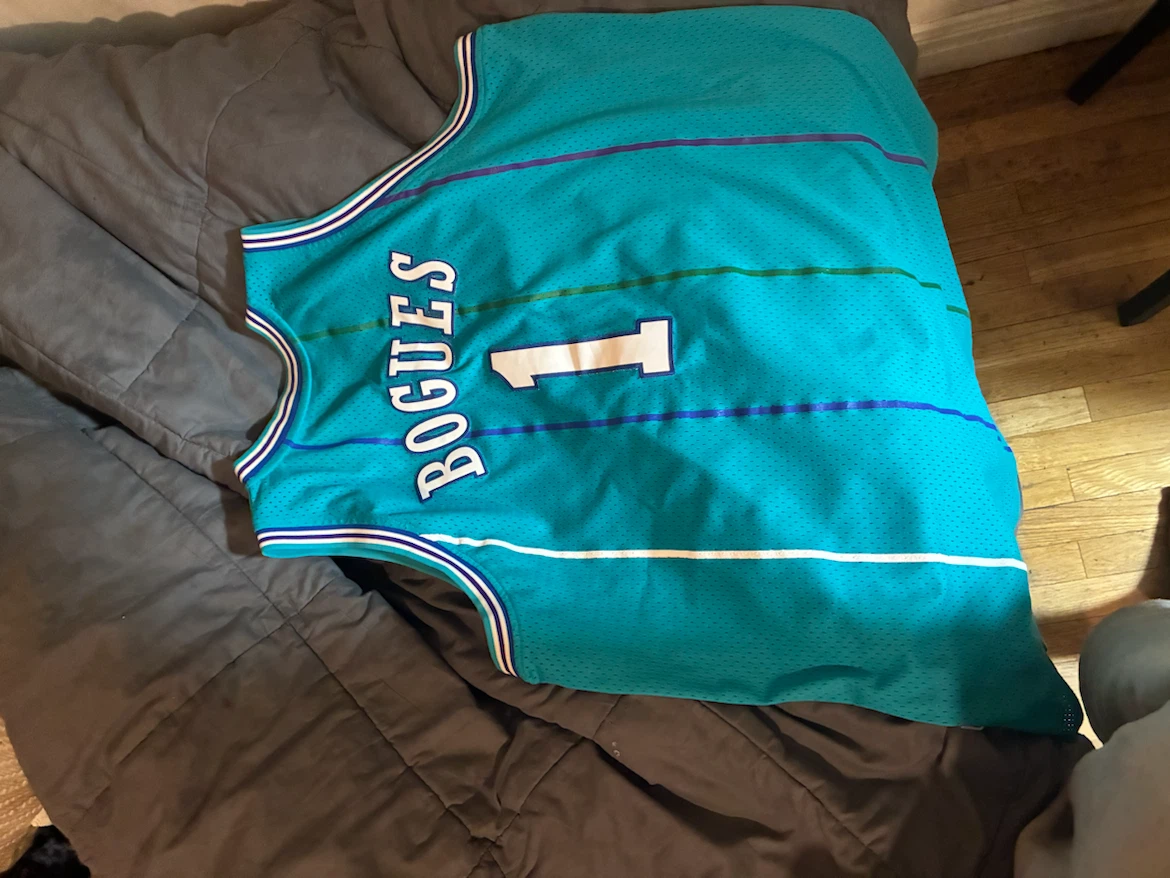 Adidas Charlotte Hornets Muggsy Bogues Jersey - photo 2