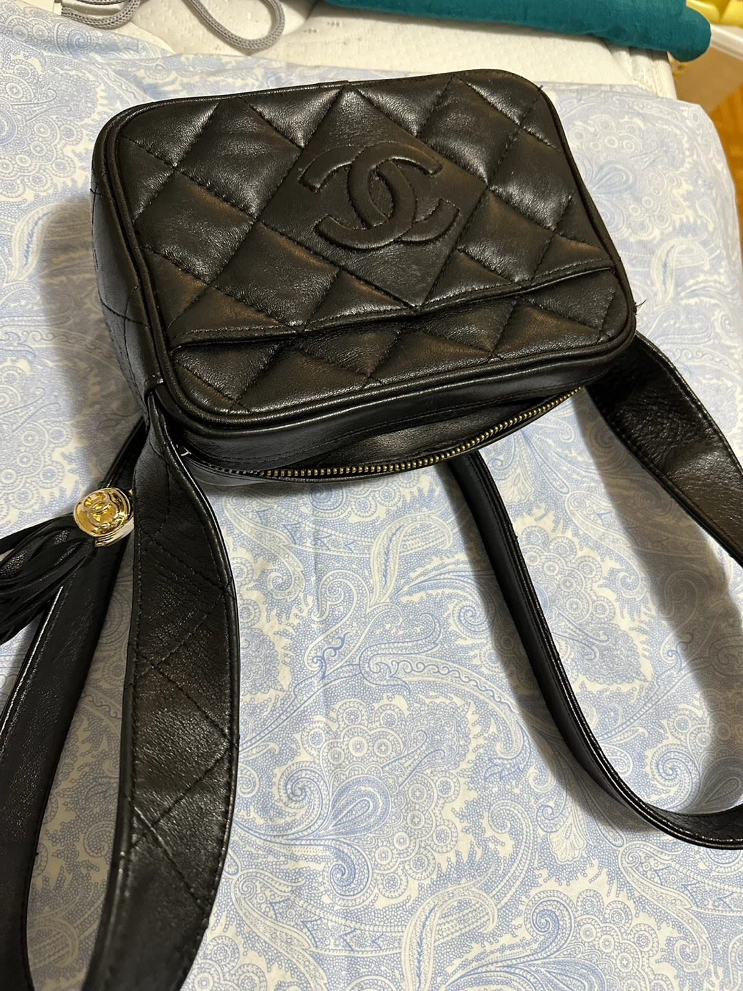 Chanel Quilted Leather Camera Bag with Tassel - photo 4