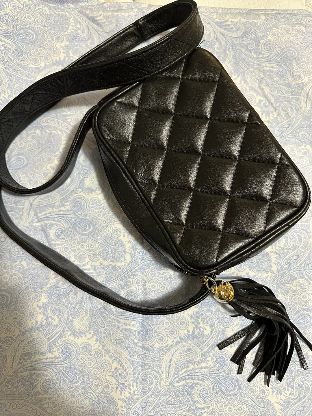 Chanel Quilted Leather Camera Bag with Tassel - photo 5