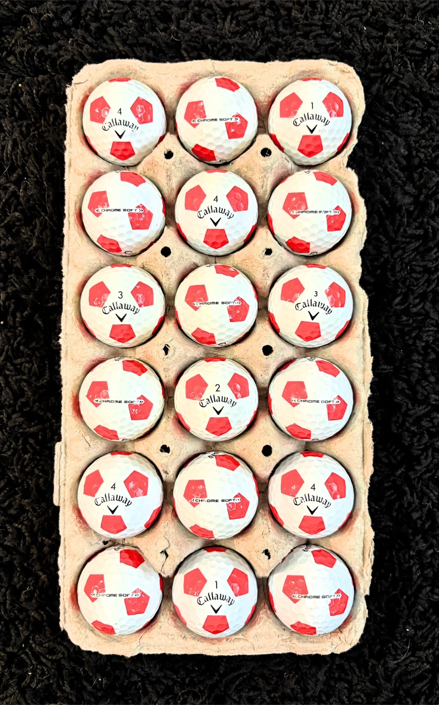 18 Callaway Chrome Soft Truvis Soccer Golf Balls - photo 2