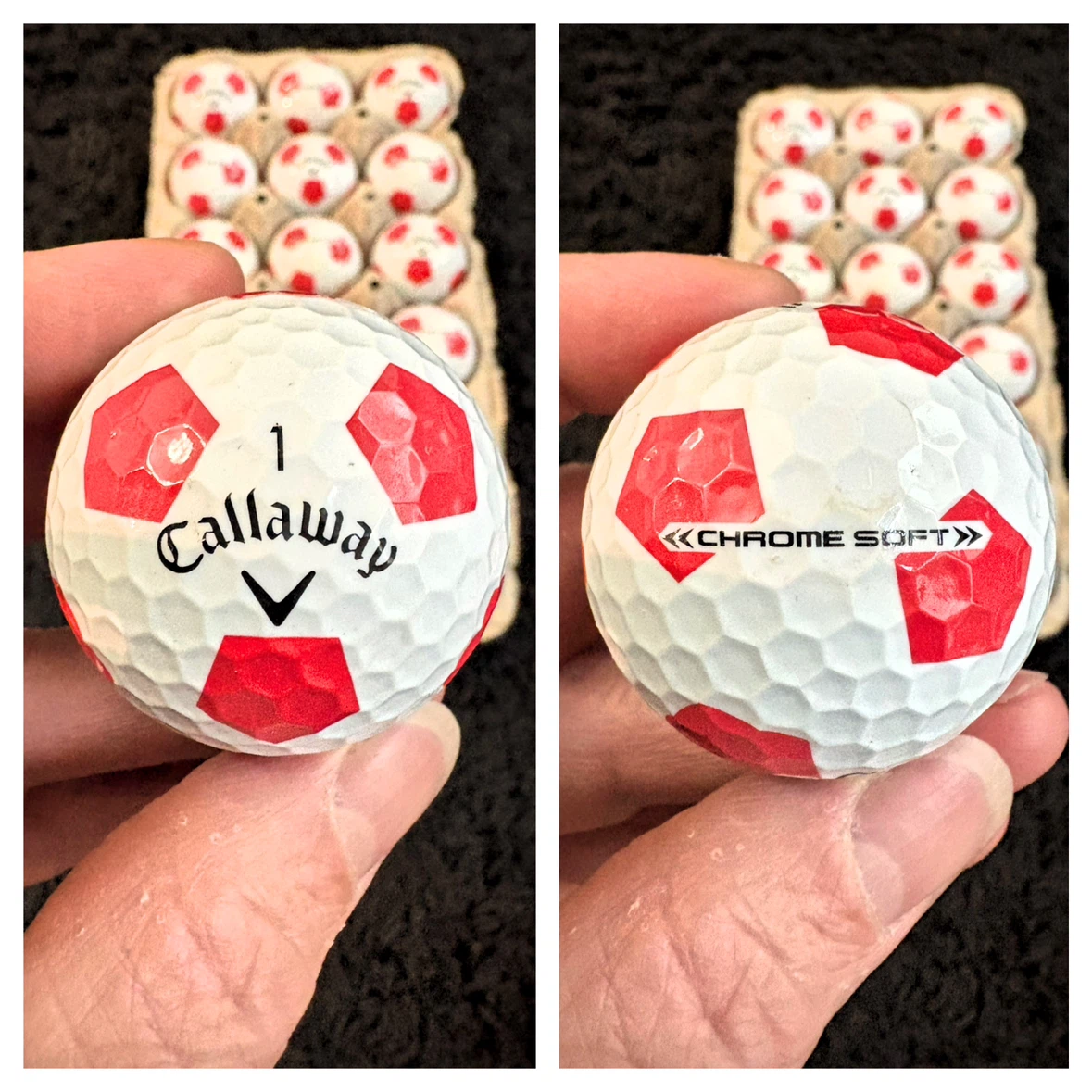 18 Callaway Chrome Soft Truvis Soccer Golf Balls - photo 3