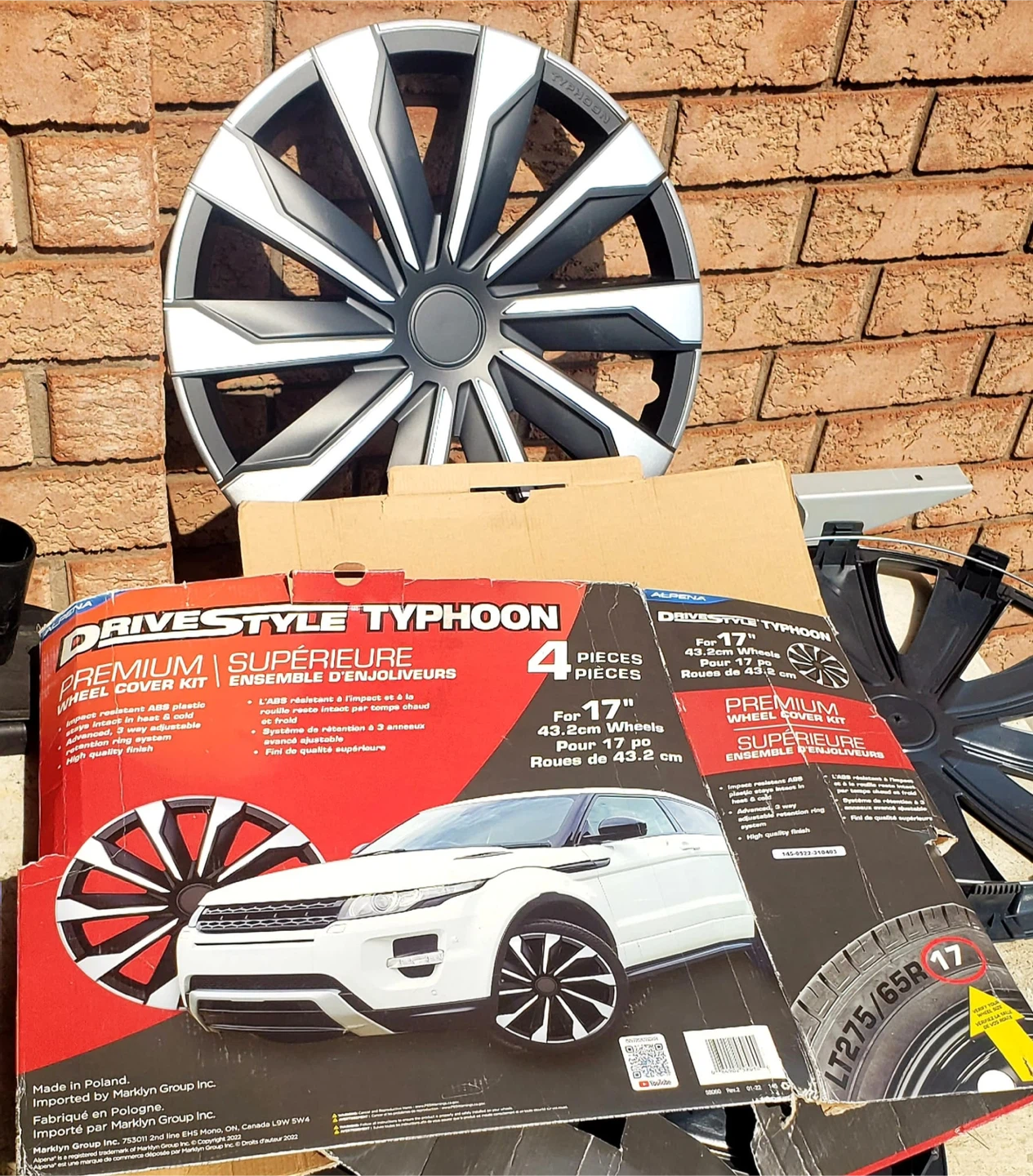 DriveStyle Typhoon Premium Wheel Covers (4-pack)