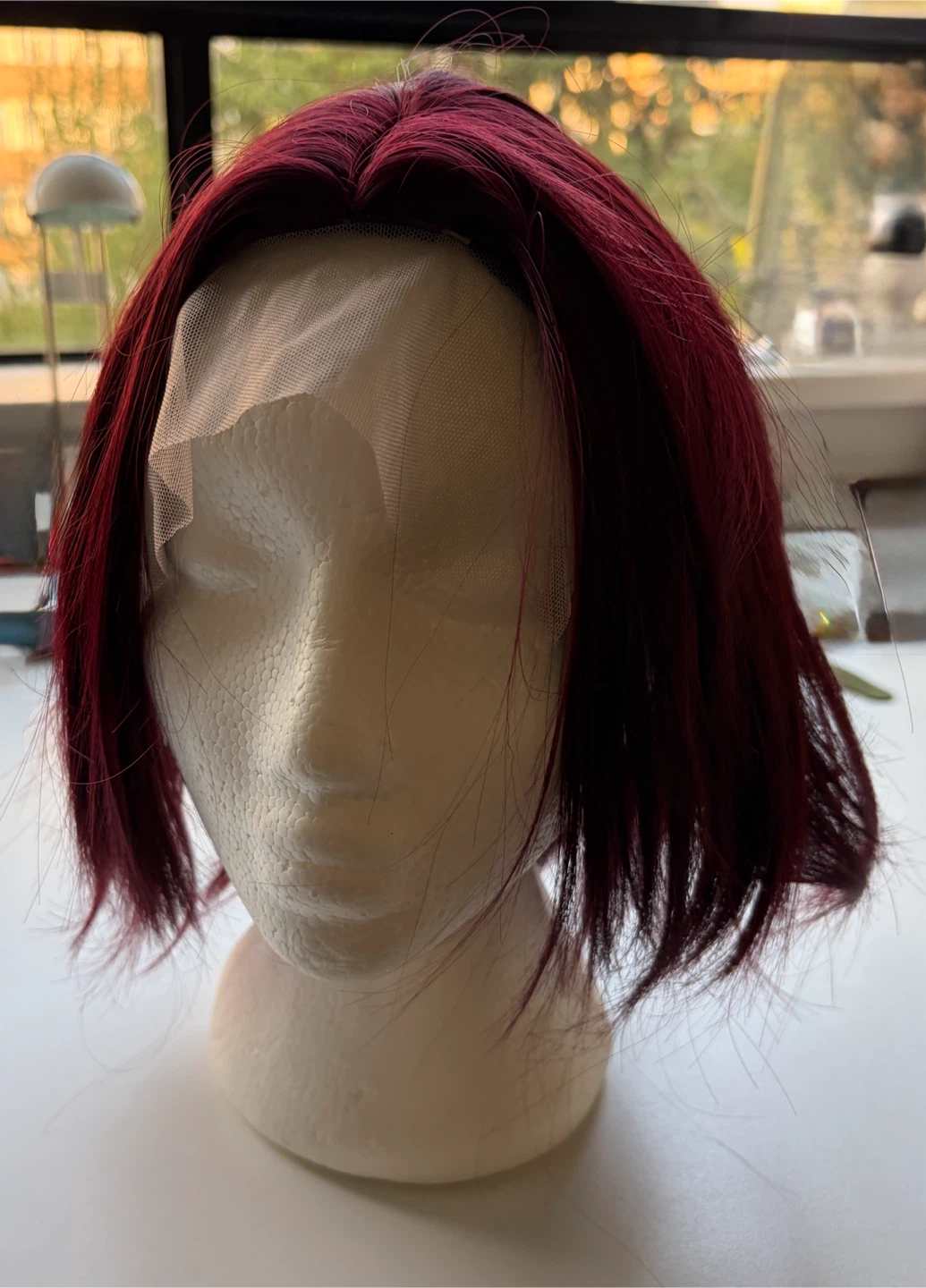 Burgundy Bob Wig - photo 3