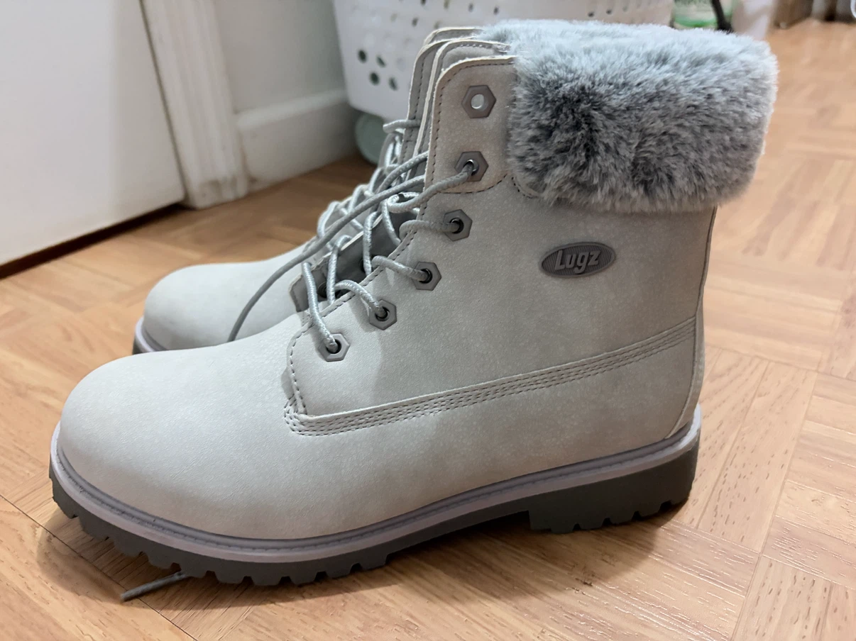 Lugz Women's Faux Fur Lined Boots Gray Size 8