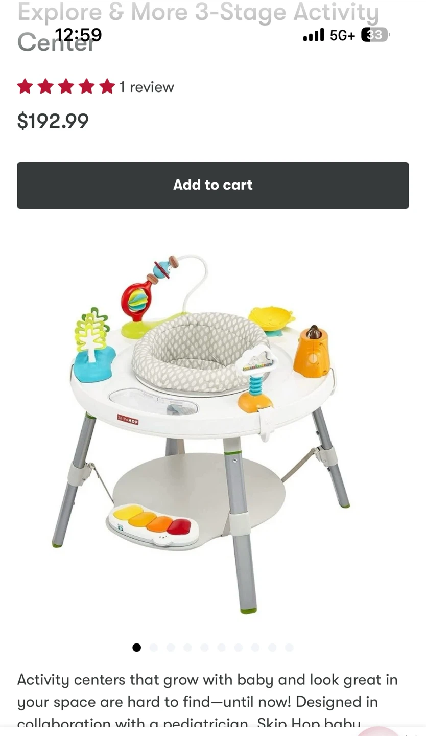 Skip hop Explore & More 3-Stage Activity Center