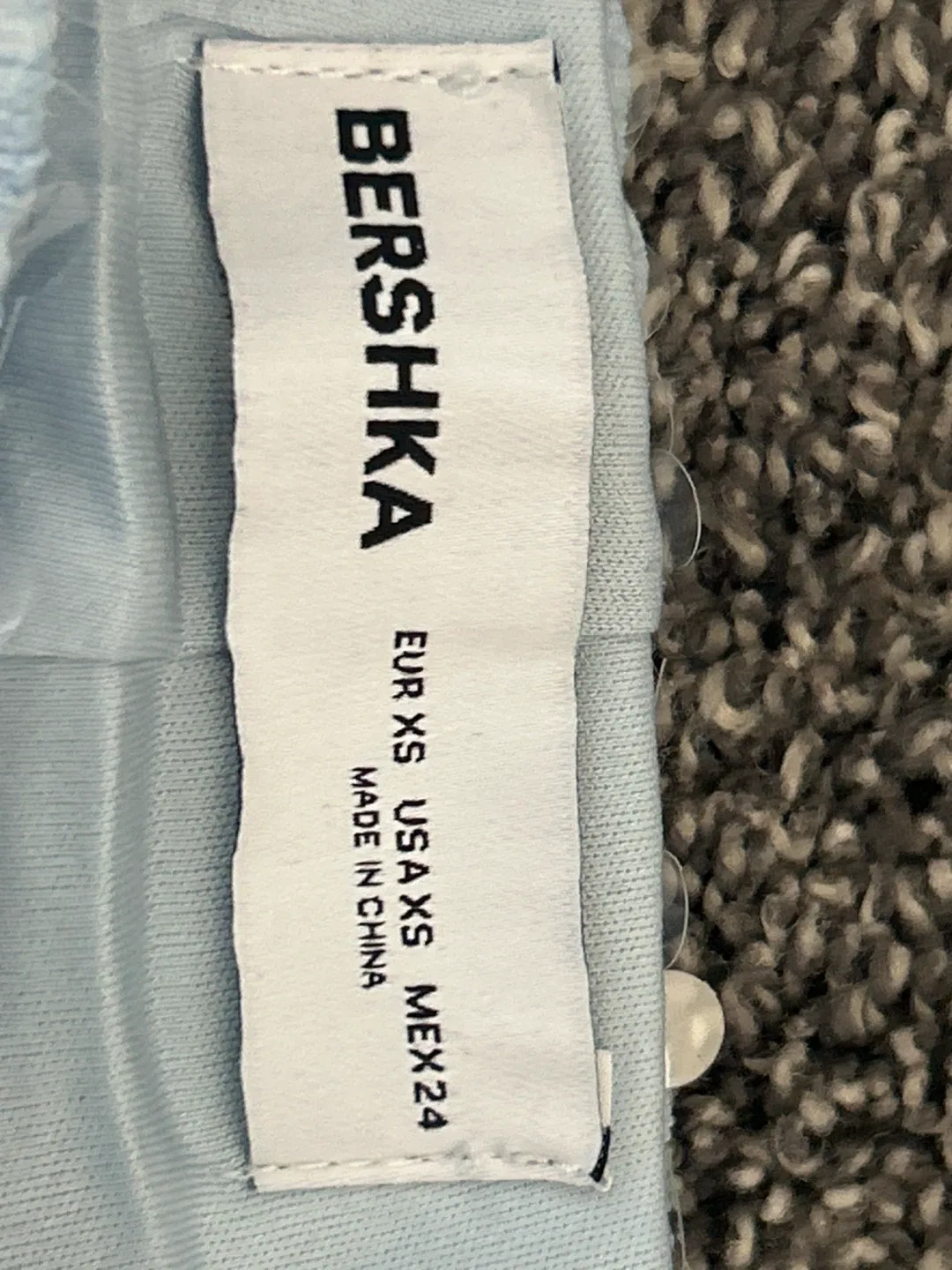 Bershka Blue Sequin Top XS - photo 2