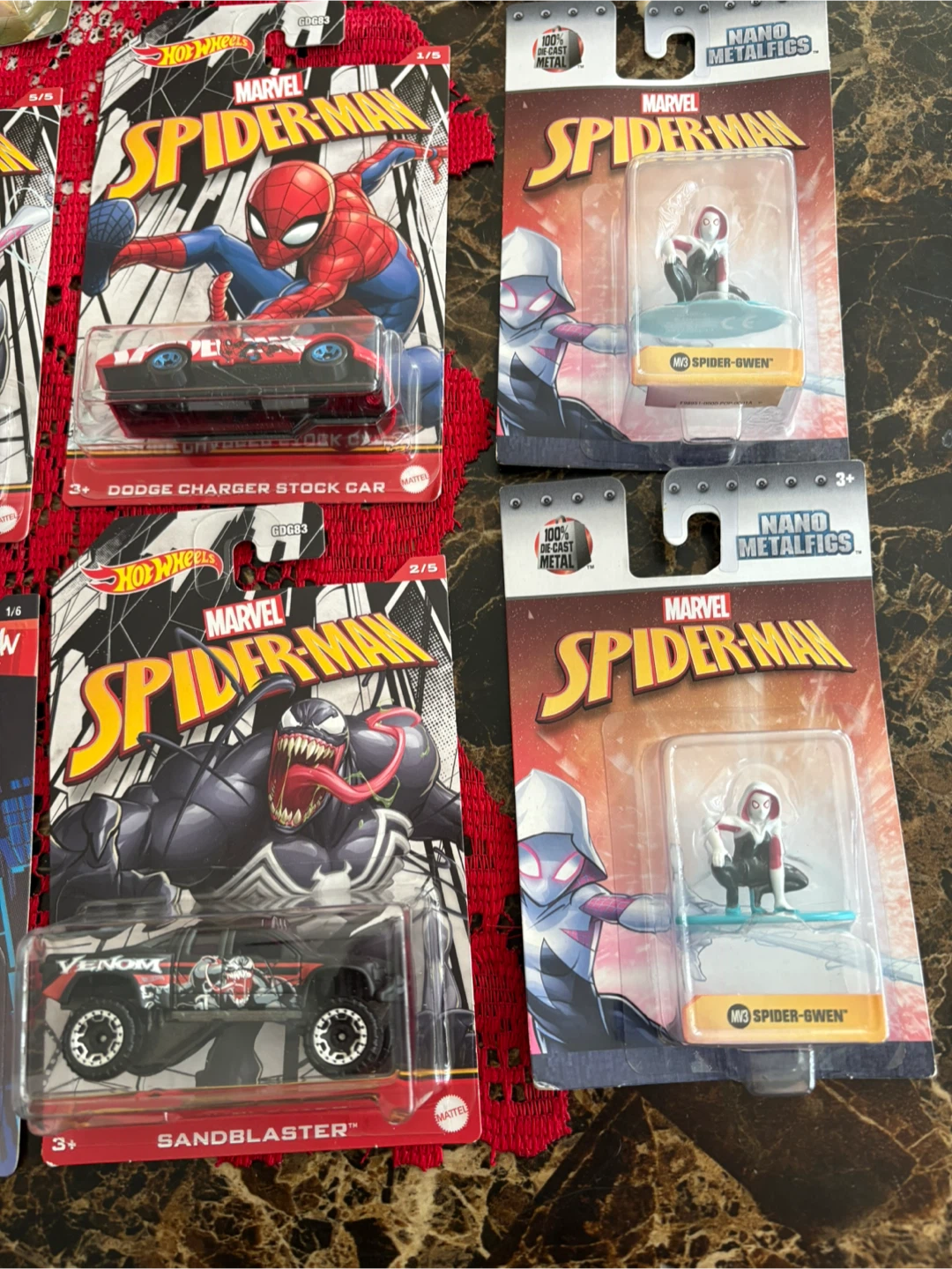 Hot Wheels Marvel Spider-Man Collection - 5 Vehicles