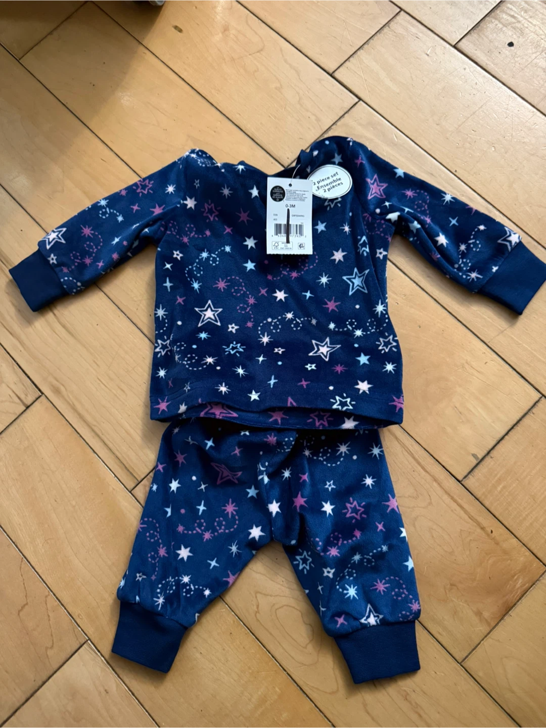 Baby Pajamas 2-Piece Set 0-3M