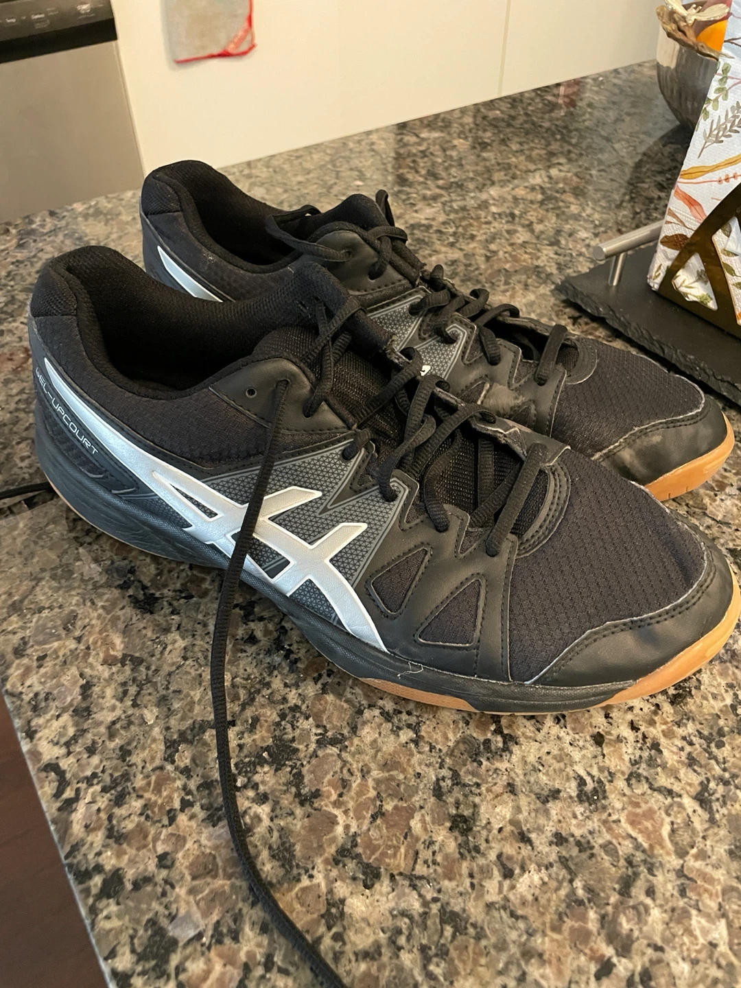Asics Gel-Upcourt Black Indoor Court Shoes