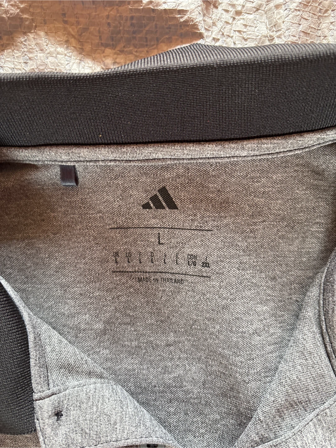 NWOT Adidas Men's Grey Climalite Polo Shirt - Large - photo 2