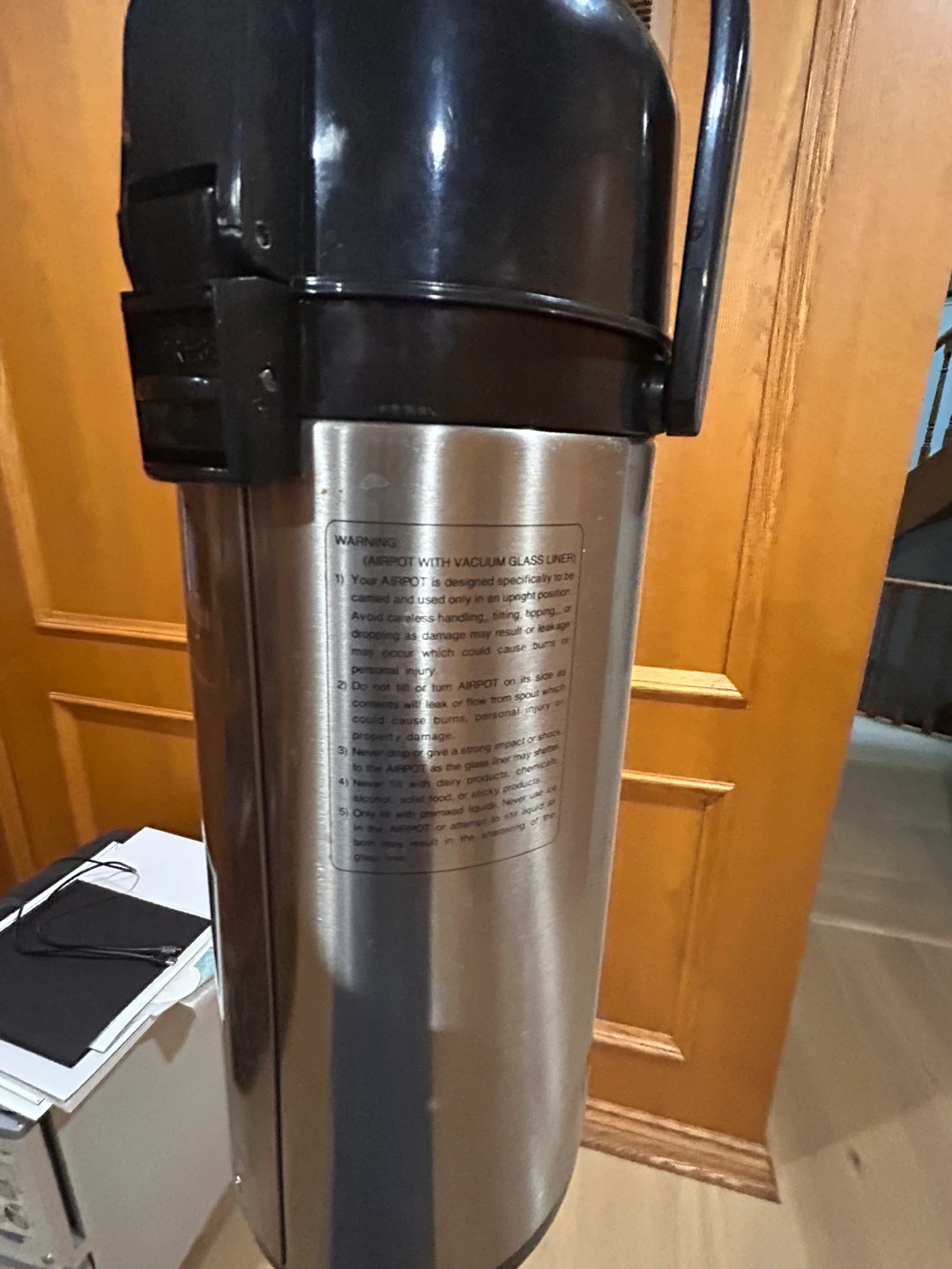 Stainless Steel Air Pot Dispenser - photo 2