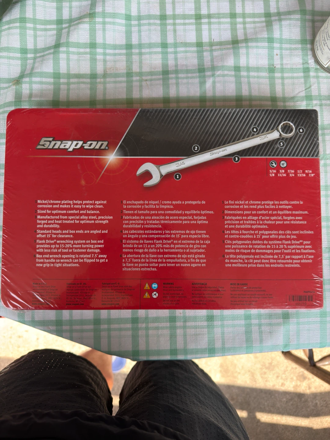 Snap-on OEX710 10pc SAE Combination Wrench Set - Brand New - photo 3