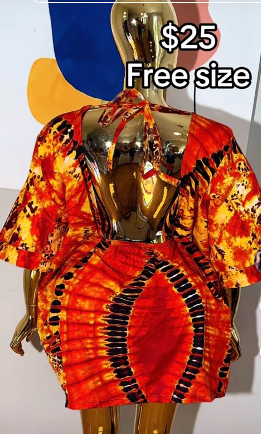 Free Size African Kaftan Dress