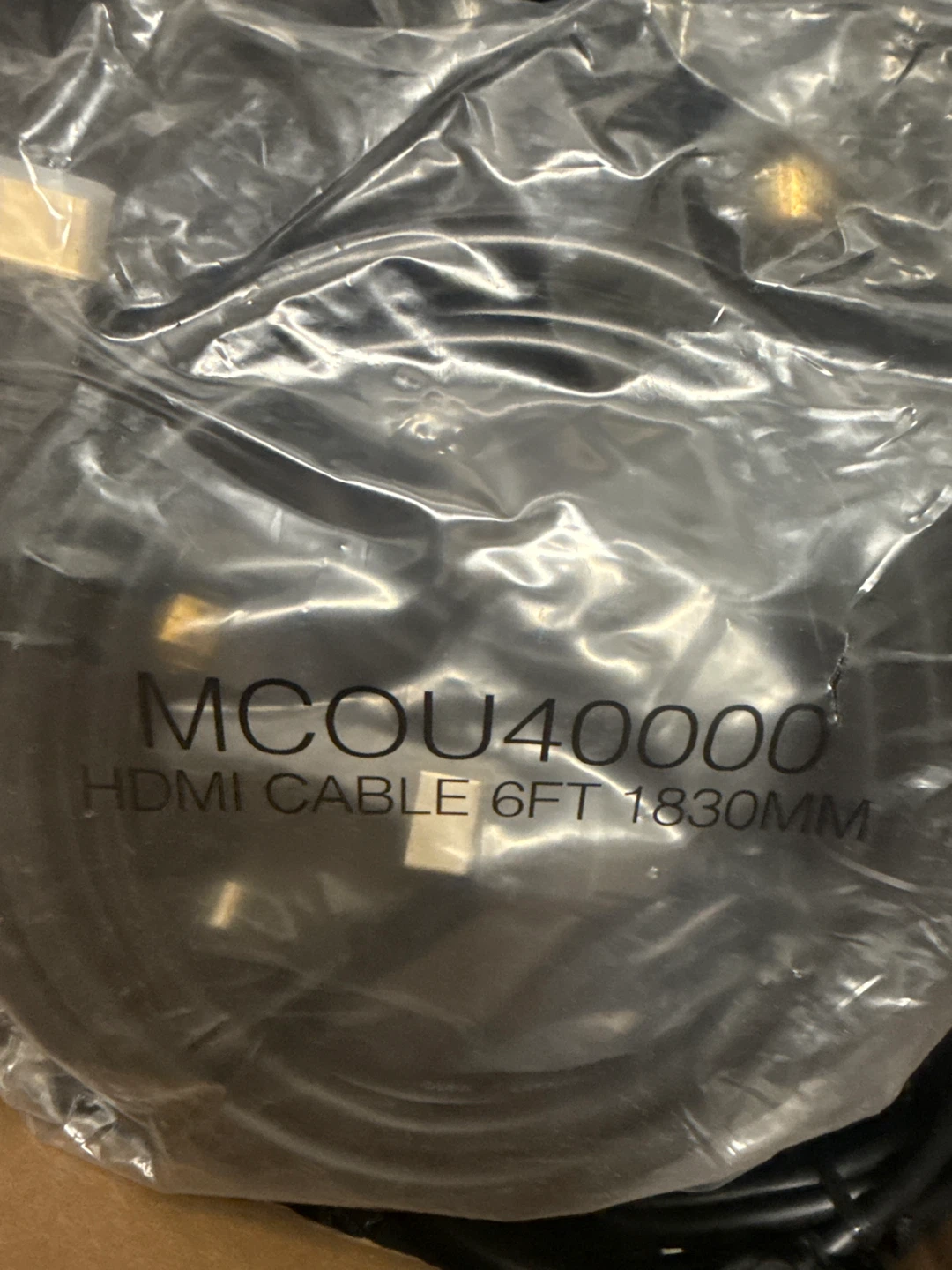 Lot of 100. HDMI High Speed Cable 6ft with Ethernet - MCOU40000 - photo 2