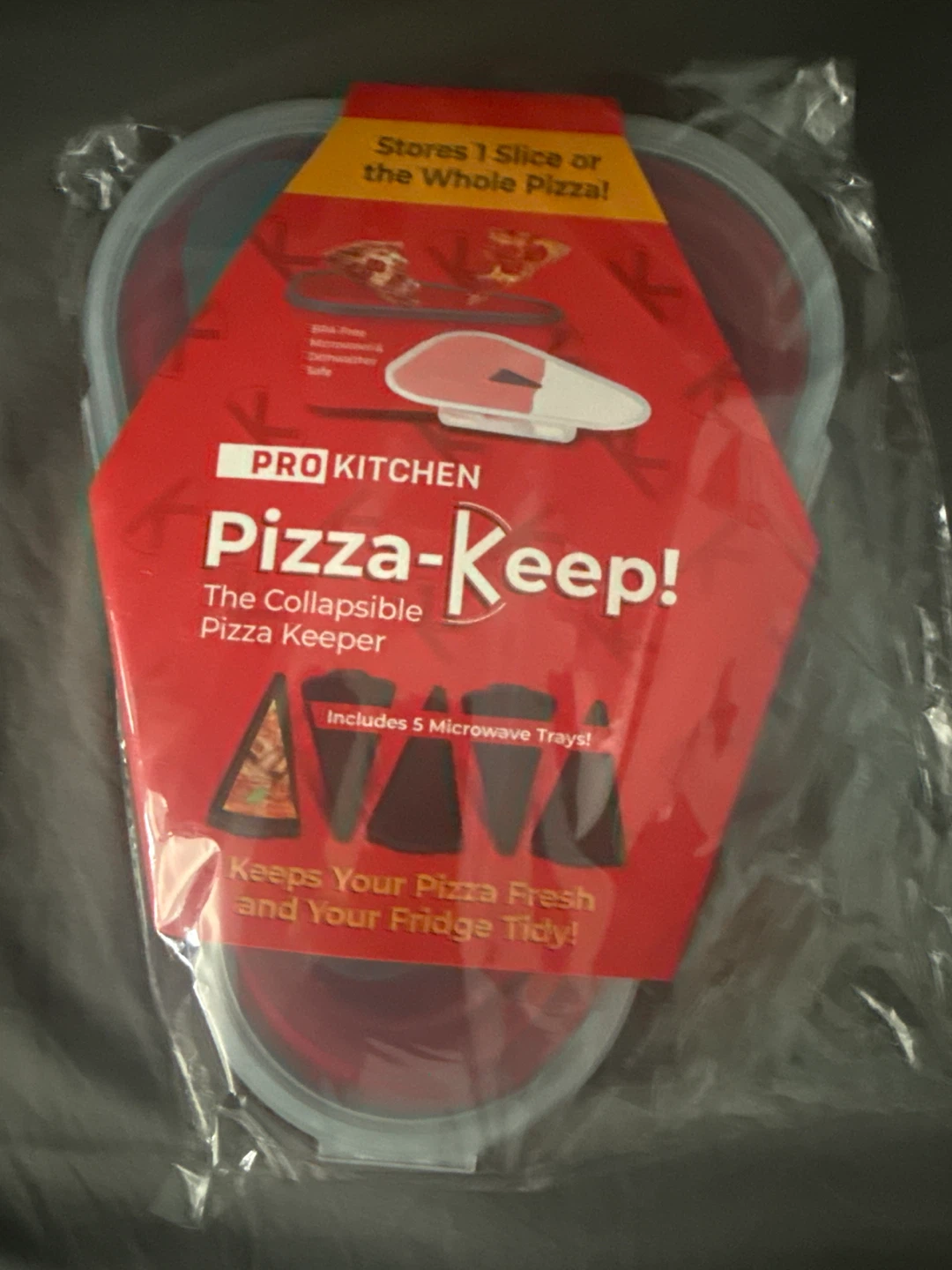 Collapsible Pizza Keeper with 5 Microwave Trays - photo 2