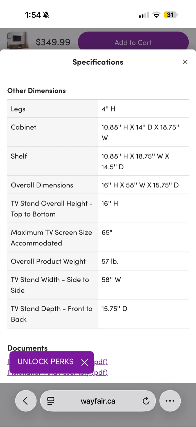 Farmann Reeded 2-Door TV Stand - photo 3