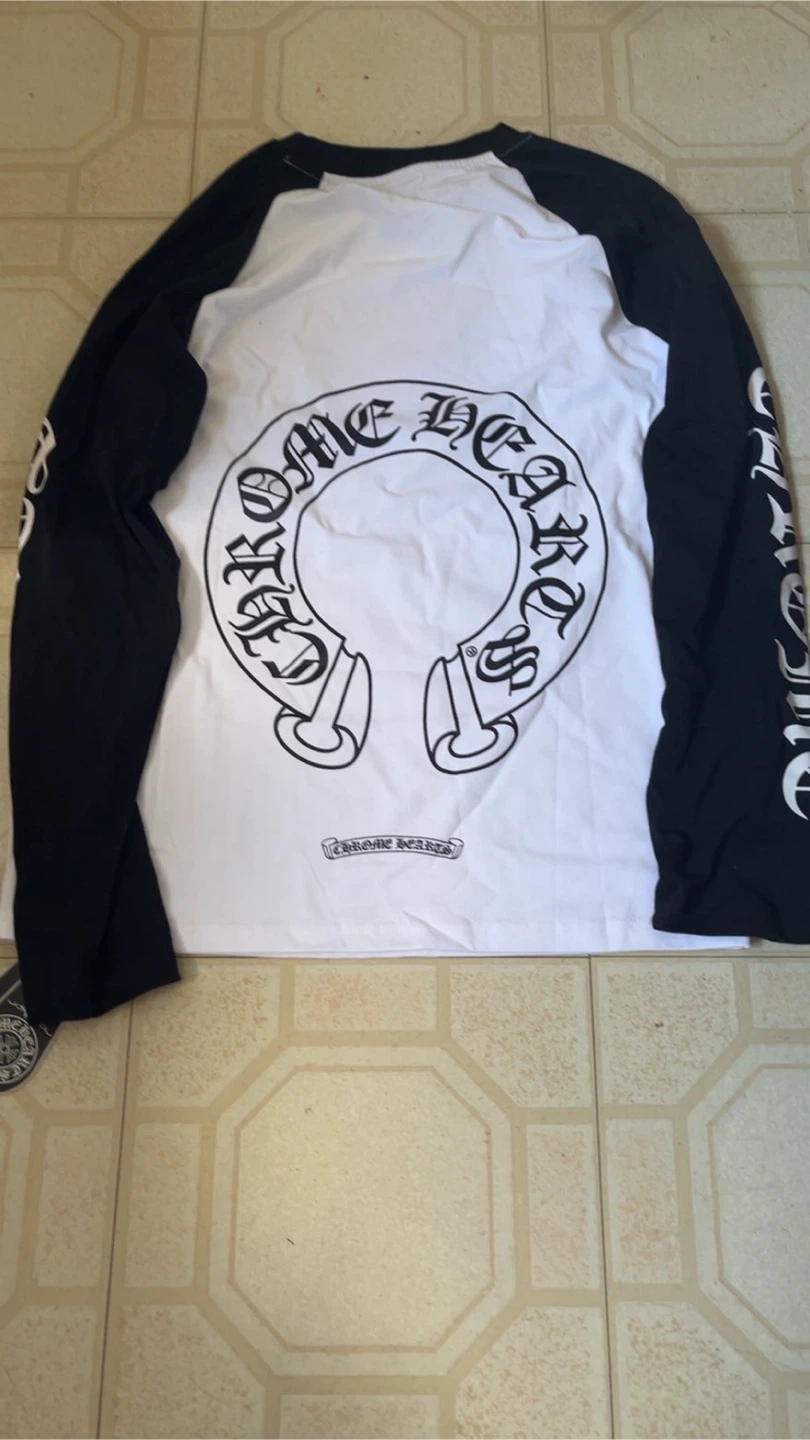 Chrome Hearts Long Sleeve Baseball T-Shirt - photo 3