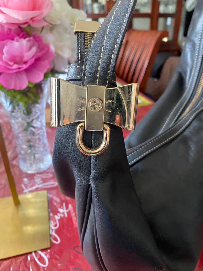 Gucci Black Leather Hobo Bag - photo 5