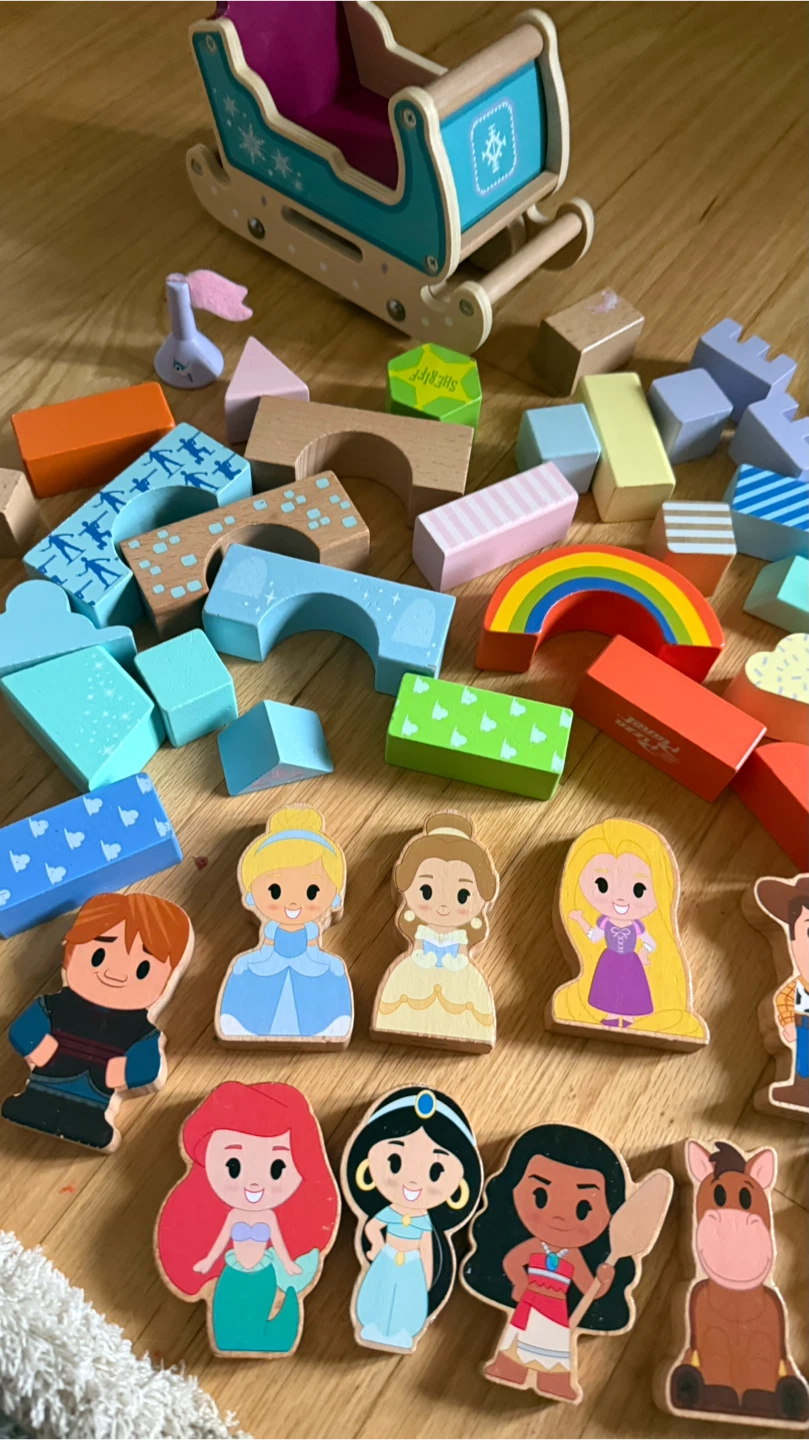 Disney Princess and Toy Story Wooden Blocks Sled - photo 2