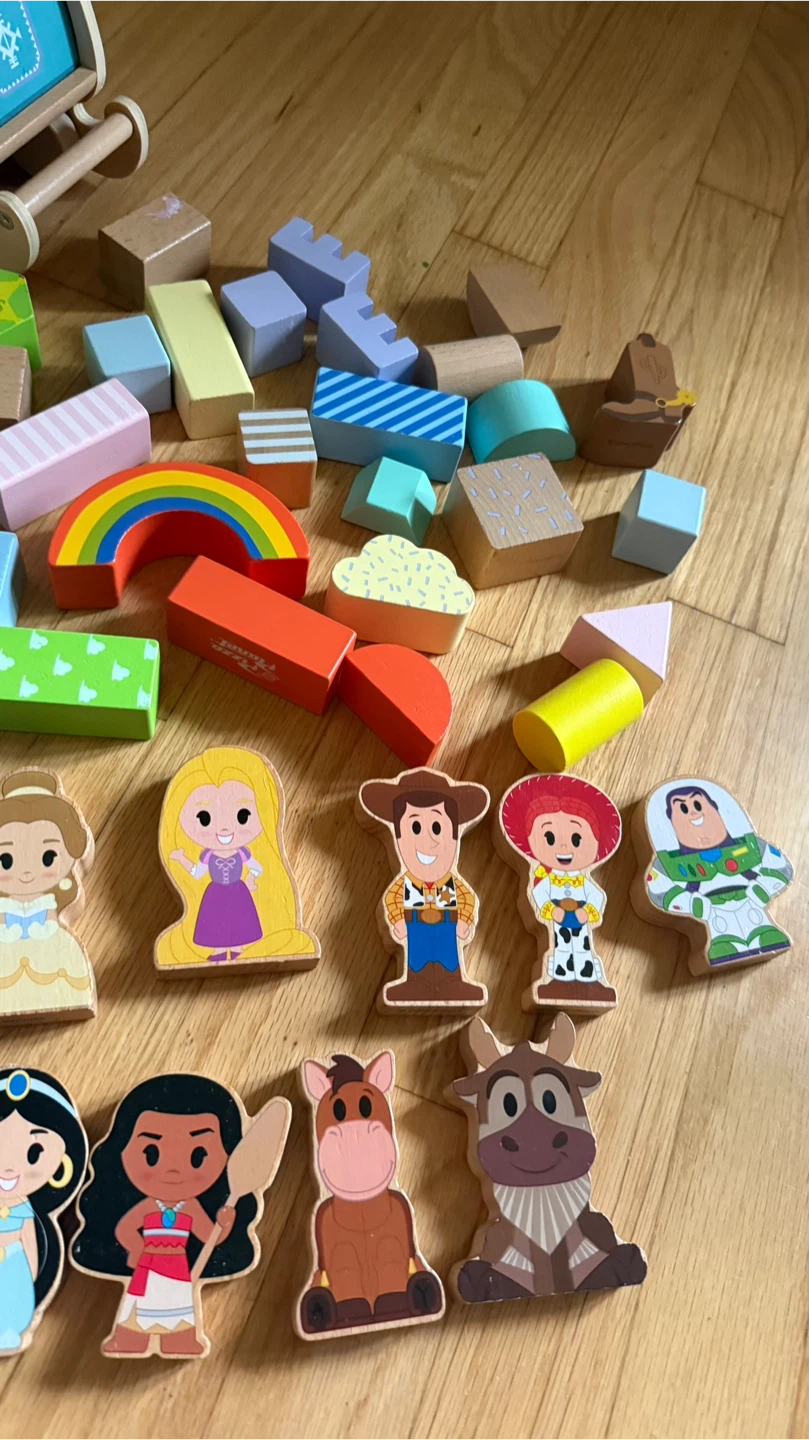 Disney Princess and Toy Story Wooden Blocks Sled - photo 4