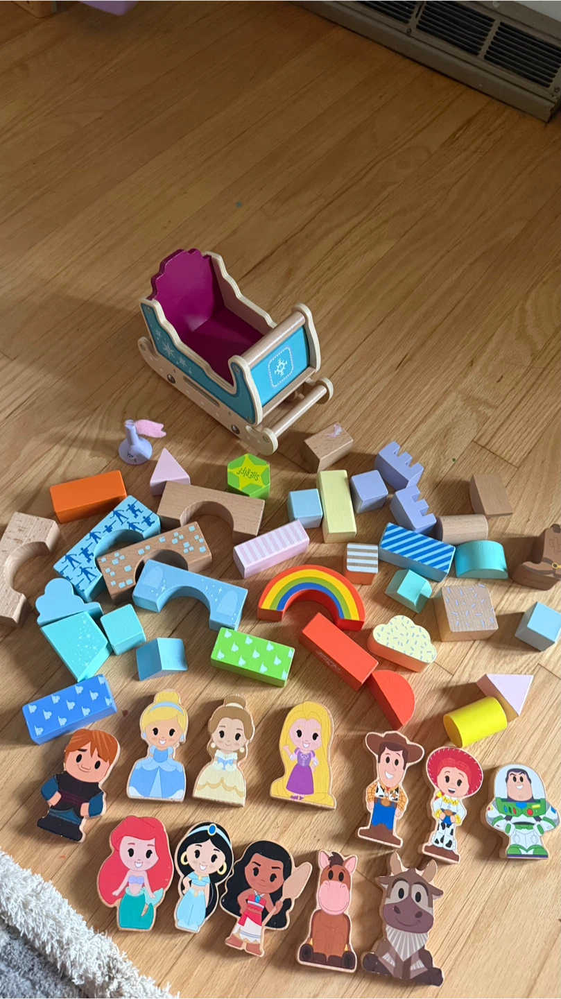 Disney Princess and Toy Story Wooden Blocks Sled - photo 5