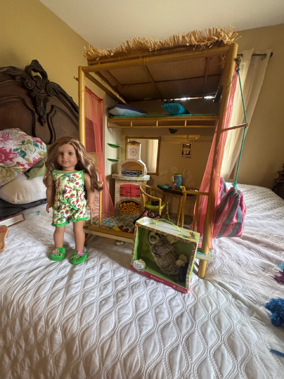 American Girl Lea's rainforest house and doll
